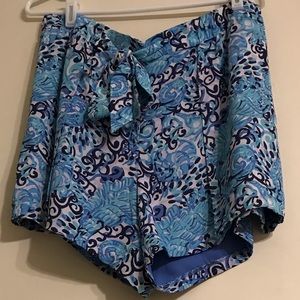 Lilly Pulitzer blue Mylee shorts